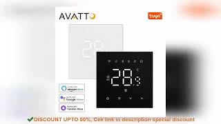 AVATTO Tuya WiFi Electric Heating Water Gas Boiler Smart ThermostatSmart Life Remote Cont Review [upl. by Ulrica]