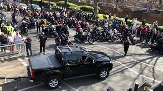 Hells Angels London Funeral Cortege Dawson St Hackney London 2022 [upl. by Odlavso]