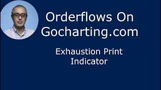 Gocharting Exhaustion Print Indicator Orderflows Trader [upl. by Morgenthaler]