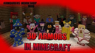 MineCraft Mod Showcase 2 ARMOURERS WORKSHOP MOD [upl. by Anielram837]