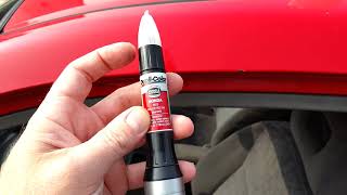 How to use a DupliColor touchup paint pen Scratch Fix All in one [upl. by Rohpotsirhc]