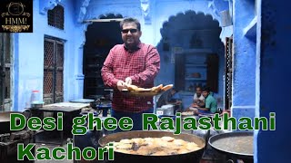 Desi Ghee ki Rajasthani Kachori in Jodhpur  Blue City [upl. by Prem804]