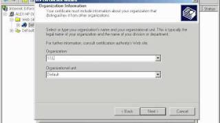 Creating your SSL Certificate Signing Request CSR for Microsoft IIS 5 amp IIS 6 [upl. by Baxter]