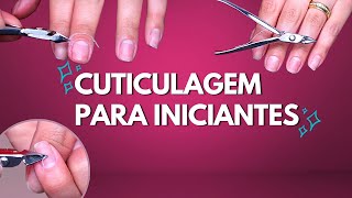 Técnicas para cutículas finas e macetes para iniciantes [upl. by Angle]