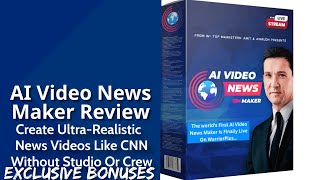 AI Video News Maker Review  Create UltraRealistic News Videos Like CNN Without Studio Or Crew [upl. by Acila]