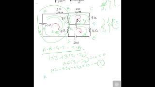 Find the current through 5ohm resistor BEE first year engineering Mesh Analysis method [upl. by Timotheus]