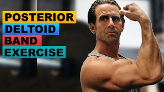 Posterior Deltoid Band Exercises  Proper Technique 💪 [upl. by Nired437]