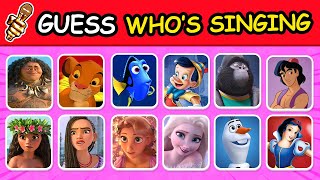 MEME Songs amp WHOS SINGING🎤 Disney Song Quiz Challenge  Snow White Moana Elsa Rapunzel Mirabel [upl. by Ytnom]