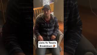 Armchair Football Lions vs Texans Breakdown 🏈 Detroit Lions NFL football nfl [upl. by Delila]