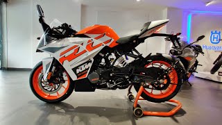 KTM RC 125 bs6 detailed review and walkaround price  mileage indorimotoroids [upl. by Casimir]