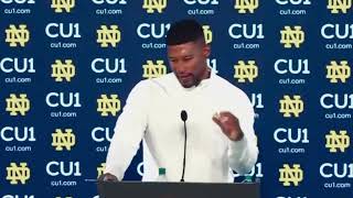 Marcus Freeman  Post NIU Press Conference  Sept 7 2024 collegesports football notredame [upl. by La Verne]