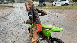 Trip to LOUEE Motorcross and enduro on my kx65 and a ktm50 sx HJDBC [upl. by Ahsie837]