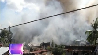 Bumbero sugatan sa sunog sa Pasong Tamo Quezon City [upl. by Rao]