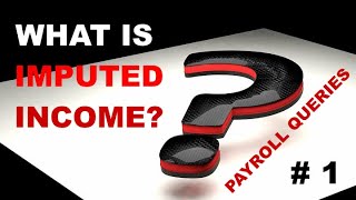 Payroll Query 1 Imputed Income [upl. by Olnee]