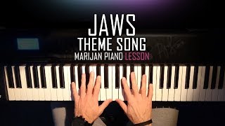 HalloweenWeek  How To Play Jaws  Theme Song  Piano Tutorial Lesson [upl. by Torre]