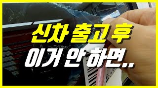 신차 출고 후 해야 할 것들 몰아보기 신차 검수 비닐 제거 썬팅 등 [upl. by Eppilihp]