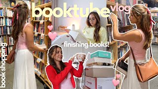 ultimate book vlog 📚 book shopping december TBR finishing books scrapbook [upl. by Airotahs9]