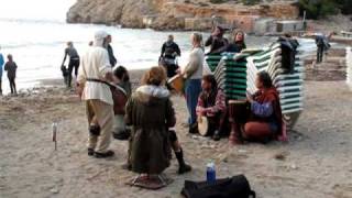 Impromptu Drum Happening On Ibiza Beach  2009 [upl. by Llerruj724]