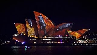 Vivid light festival 2016 Sydney Opera House full hd 50fps Australia [upl. by Prior]