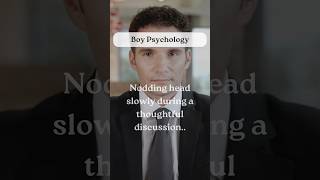 Nodding head slowly during a thoughtful discussion【Boy Psychology】shorts facts psychology [upl. by Felice440]