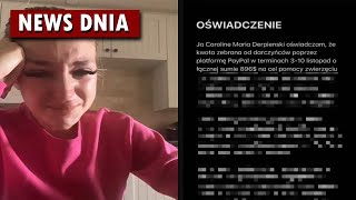 Derpieński wydała oświadczenie po kontrowersyjnej zbiórce na jedzenie dla psa [upl. by Leber827]