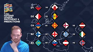 My UEFA Nations League Matchday 4 Predictions 131024 [upl. by Emalee]