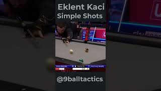 Eklent Kaçi 9 Ball Simple Shots 2023 UK Open Pool Championship billiards poolball [upl. by Khano759]