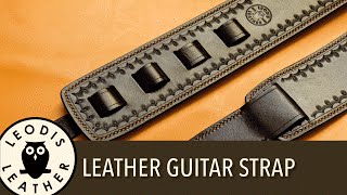 Making a Leather Guitar Strap [upl. by Sabra988]