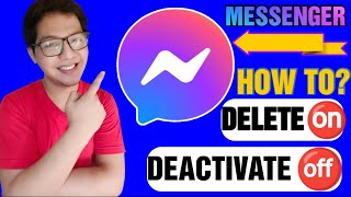 how to delete or deactivate messenger account 2023  paano mag deactivate ng messenger account [upl. by Ycat]