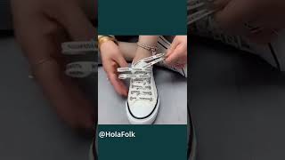 Shoe laces Style  Shoe shorts shoeslacestyles tieshoelaces [upl. by Glover493]