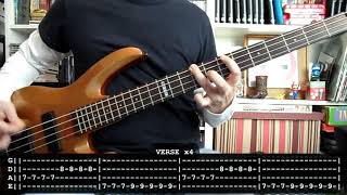 PARALISIS PERMANENTE  Quiero ser santa bass cover w Tabs faltan adornos [upl. by Cohla87]