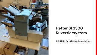 Hefter SI 3300 Kuvertiersystem [upl. by Lorine]