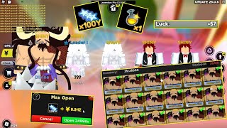 Crazy Hacker Daireb Stream One Max Open With 57 Luck And He Got Anime Fighters Simulator [upl. by Vijnas856]