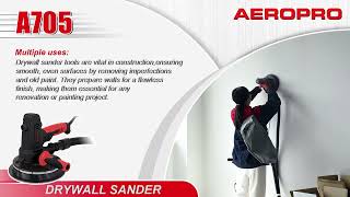 Electric Drywall sander Aeropro A705 with vacuum Electric wall sander popcorn ceiling sandervacuum [upl. by Otrebile484]