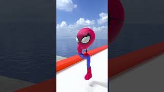 Help Red Spiderman Build Body Queen Run Challenge gta shorts [upl. by Elisha]