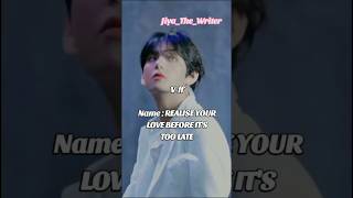 Realise your love before its too late E2p2 bts ff trending fyp love v shortsemotional viral [upl. by Sianna168]