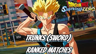 Trunks Sword Ranked Matches Sparking Zero [upl. by Aicilyt]