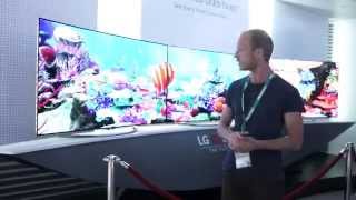 Les Numériques  IFA 2014 Présentation du téléviseur LG 4K Oled UHD 65p [upl. by Brandy]