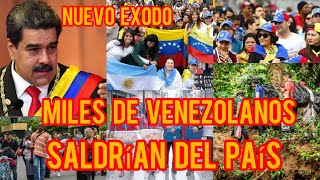 De seguir Maduro en el Poder millones de Venezolanos se alistarían a un nuevo éxodo migratorio [upl. by Jacenta]