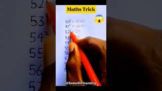 Try this Maths Trick 😱 maths mathtricks mathstricks squaretrick fyp shorts viral trending [upl. by Thurlow]