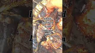 Smoked fish 😊 youtubeshorts diy charcoal grill [upl. by Grassi909]