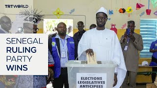 Ruling party declares victory in Senegal elections [upl. by Ainavi151]