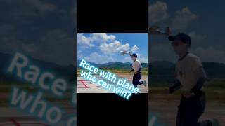 Race with the RC plane who is faster rcplane rcaircraft rc rcmodification rcengine [upl. by Kiker]