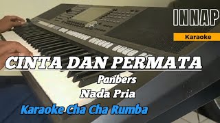 CINTA DAN PERMATA Karaoke nada pria [upl. by Atillertse589]