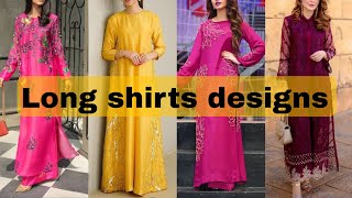 new long shirt trend 2023  latest long shirts designs [upl. by Allemap]