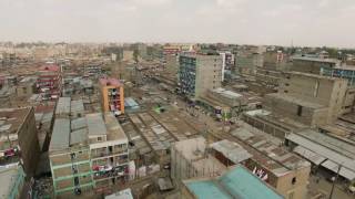 Phantom 3 Pro aerial footage of Huruma Slum in Nairobi Kenya [upl. by Aidnis11]