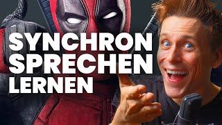 SYNCHRONSPRECHEN LERNEN mit quotDeadpoolquot synchronsprecher fandub deadpool marvel wolverine [upl. by Nairda]