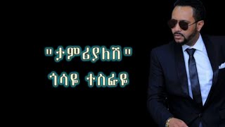 Gossaye Tesfaye Tamrialesh Lyrics  ጎሳዬ ተስፋዬ quotታምሪያለሽquot ሙዚቃ ግጥም Gossaye Tesfaye music Lyrics [upl. by Ramburt]