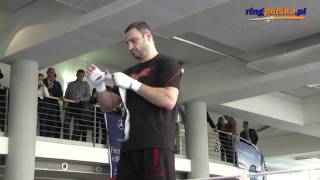 Vitali Klitschko Media Workout [upl. by Malsi651]