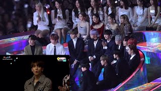 181201 idols reaction to Jungkook on the screen [upl. by Nirrac]